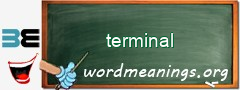 WordMeaning blackboard for terminal